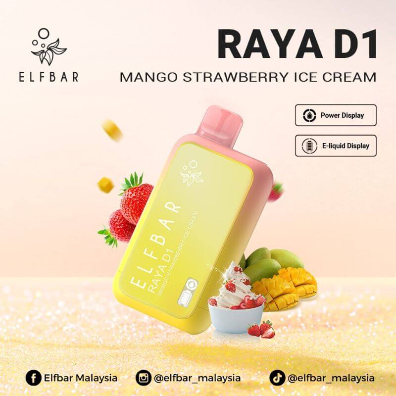 ELFBAR-RAYA-D1-13000-MANGO-STRAWBERRY-ICE-CREAM-SG-Vape-Party