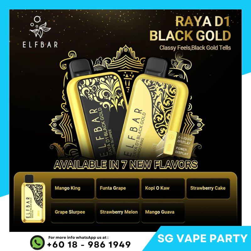 ELFBAR-RAYA-D1-BLACK-GOLD-EDITION-SG-Vape-Party