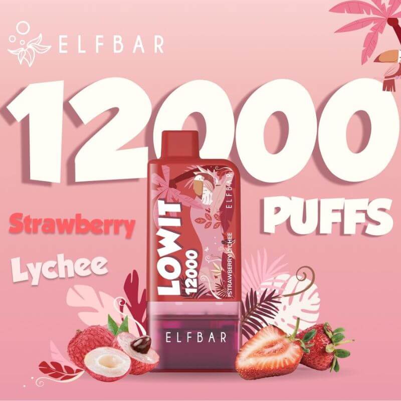 ELFBAR-LOWIT-12000-STRAWBERRY-LYCHEE-SG-Vape-Party