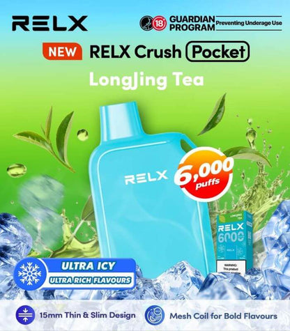 RELX-CRUSH-POCKET-6000-LONG-JING-TEA-SG-Vape-Party