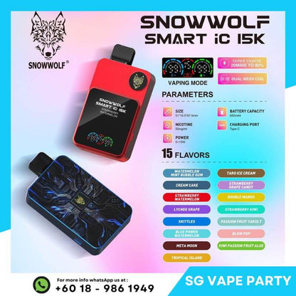 SNOWWOLF-SMART-HD-15K-SG-Vape-Party