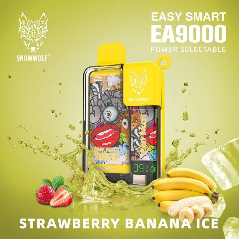 SNOWWOLF EA 9000 STRAWBERRY BANANA ICE