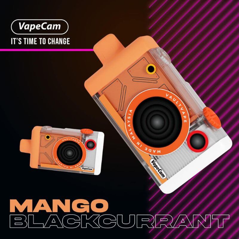 VAPECAM 12000 MANGO BLACKCURRANT