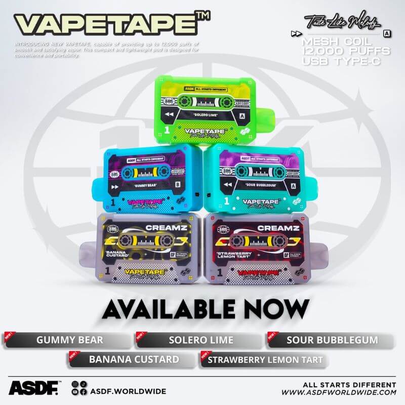 VAPETAPE 12000 NEW FLAVOR