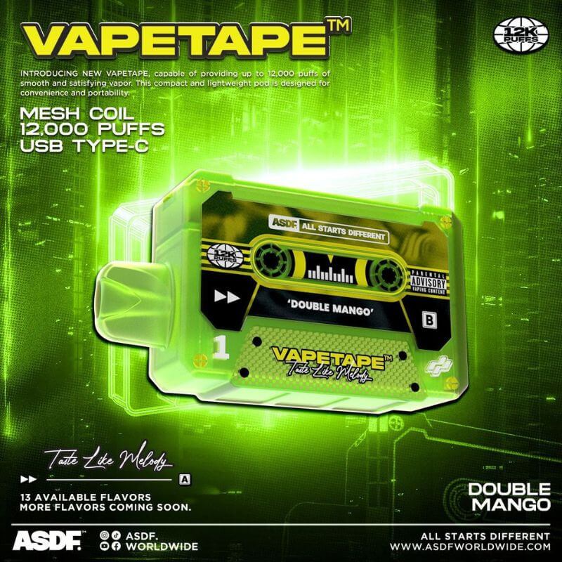 VAPETAPE 12000 DOUBLE MANGO