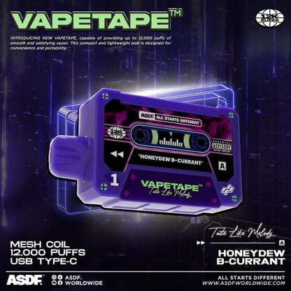 Vapetape-12K-Honeydew-Blackcurrant